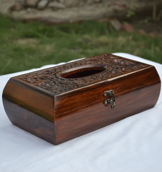 Wooden Tissue Box